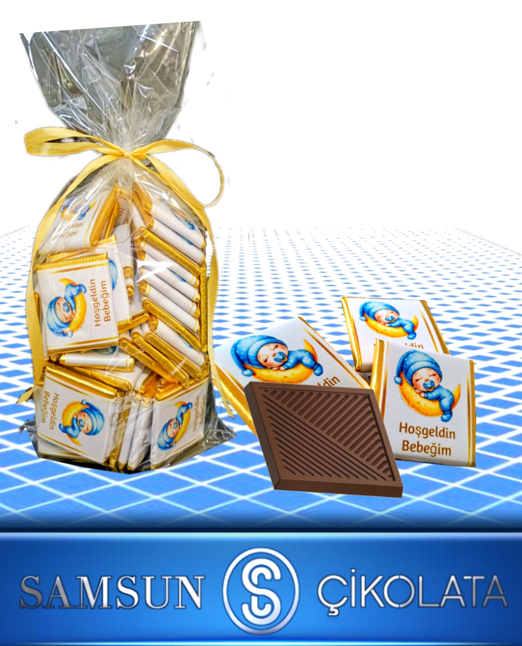 BSC CHOCOLATE AY FİGÜRLÜ ERKEK BEBEK ÇİKOLATASI