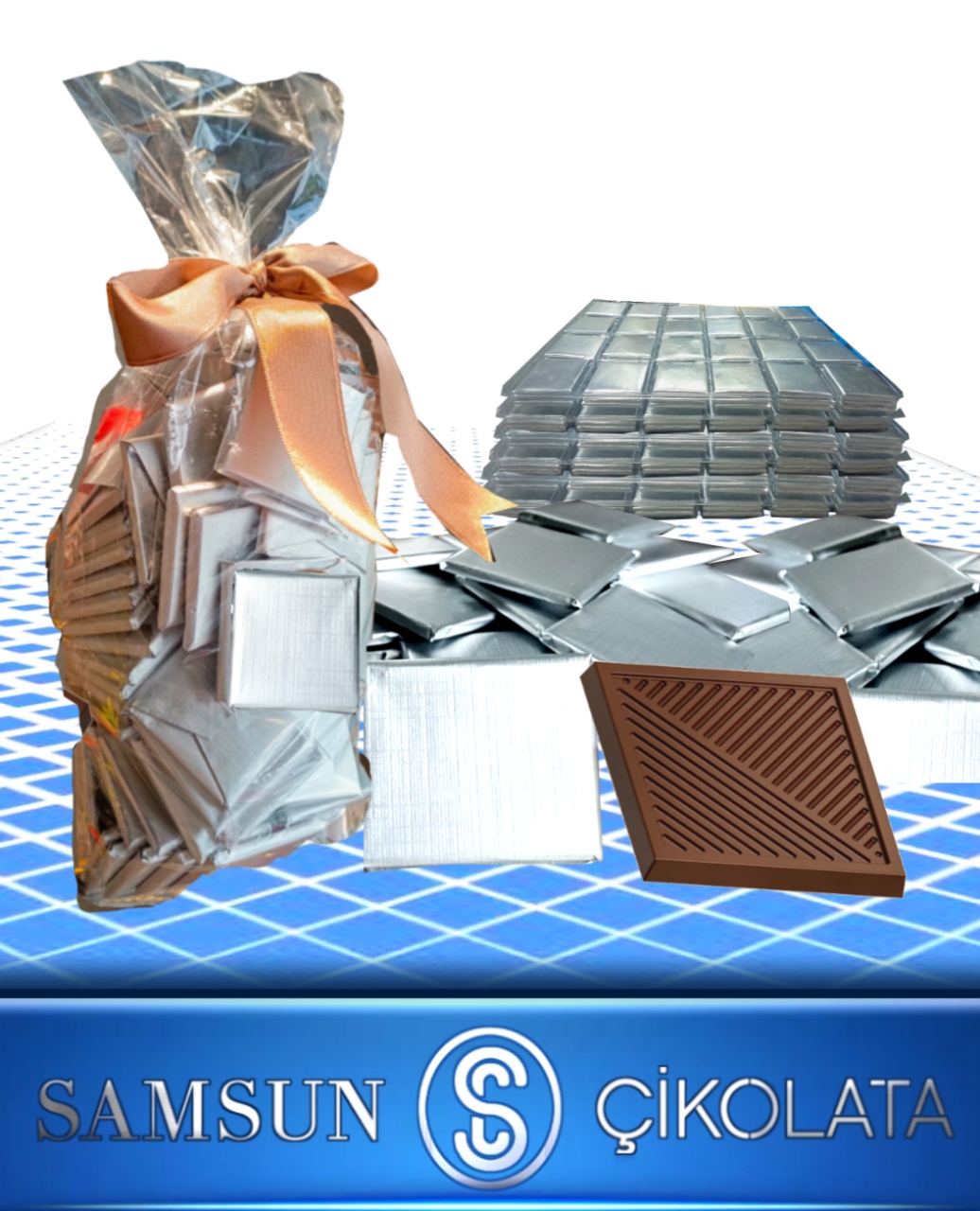 BSC CHOCOLATE GÜMÜŞ SARGILI MADLEN ÇİKOLATAS